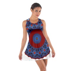 Mandala Pattern Round Ethnic Cotton Racerback Dress