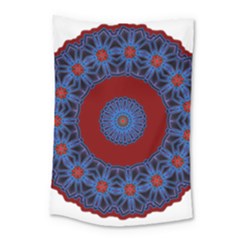 Mandala Pattern Round Ethnic Small Tapestry