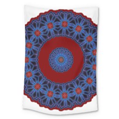 Mandala Pattern Round Ethnic Large Tapestry