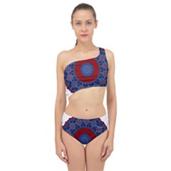 Mandala Pattern Round Ethnic Spliced Up Two Piece Swimsuit