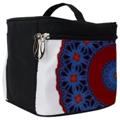 Mandala Pattern Round Ethnic Make Up Travel Bag (Big)