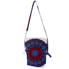 Mandala Pattern Round Ethnic Folding Shoulder Bag