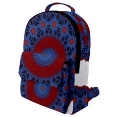 Mandala Pattern Round Ethnic Flap Pocket Backpack (Small)