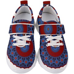 Mandala Pattern Round Ethnic Kids  Velcro Strap Shoes