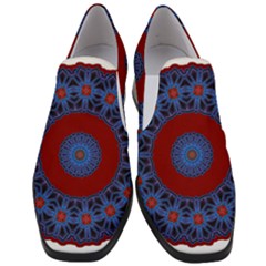 Mandala Pattern Round Ethnic Slip On Heel Loafers