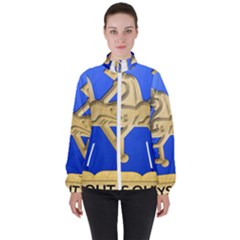 U S  Army Military Intelligence Corps Regimental Insignia High Neck Windbreaker (women) by abbeyz71