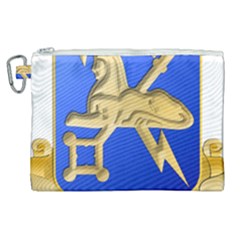 U S  Army Military Intelligence Corps Regimental Insignia Canvas Cosmetic Bag (xl) by abbeyz71