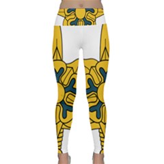 U S  Army Military Intelligence Corps Branch Insignia Lightweight Velour Classic Yoga Leggings by abbeyz71