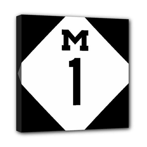 Michigan Highway M-1 Mini Canvas 8  X 8  (stretched) by abbeyz71