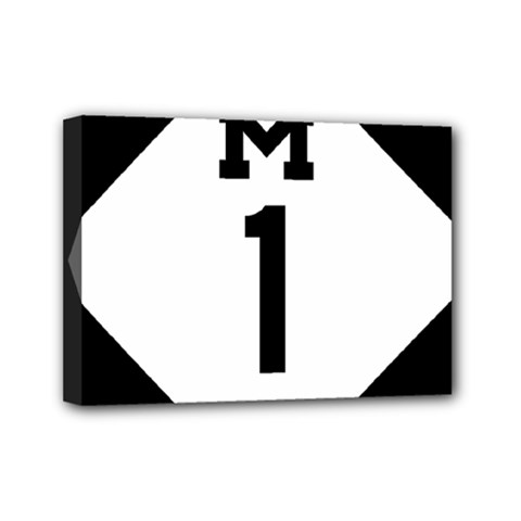Michigan Highway M-1 Mini Canvas 7  X 5  (stretched) by abbeyz71
