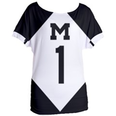 Michigan Highway M-1 Women s Oversized Tee by abbeyz71