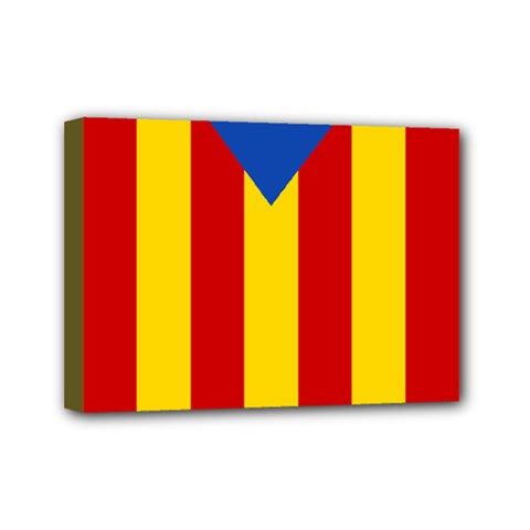 Blue Estelada Catalan Independence Flag Mini Canvas 7  X 5  (stretched) by abbeyz71