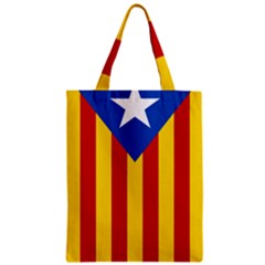 Blue Estelada Catalan Independence Flag Zipper Classic Tote Bag by abbeyz71