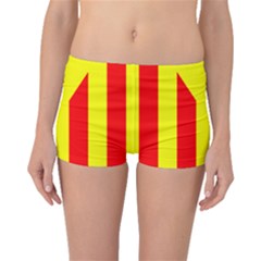 Red Estelada Catalan Independence Flag Boyleg Bikini Bottoms by abbeyz71