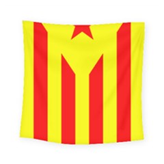 Red Estelada Catalan Independence Flag Square Tapestry (small) by abbeyz71