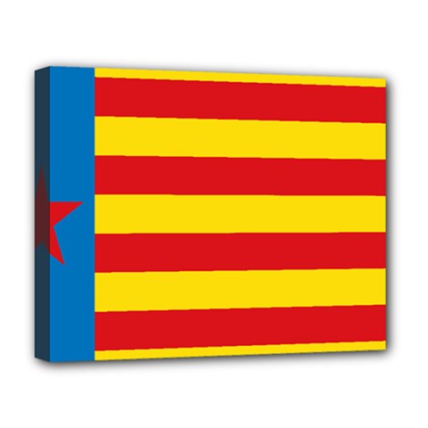 Valencian Nationalist Senyera Deluxe Canvas 20  X 16  (stretched) by abbeyz71