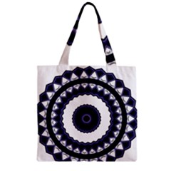 Design Mandala Pattern Circular Zipper Grocery Tote Bag by Pakrebo