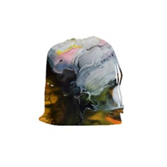 Art Abstract Painting Drawstring Pouch (medium) by Pakrebo