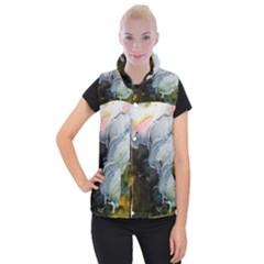 Art Abstract Painting Women s Button Up Vest by Pakrebo
