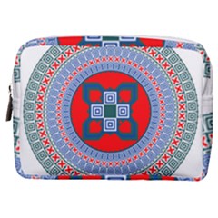 Design Circular Aztec Symbol Make Up Pouch (medium) by Pakrebo