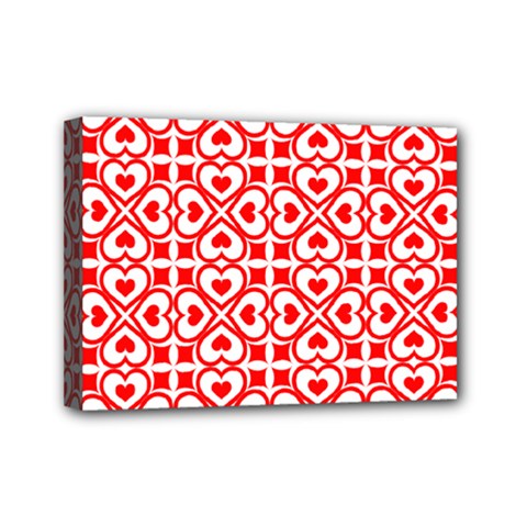 Background Card Checker Chequered Mini Canvas 7  X 5  (stretched) by Pakrebo