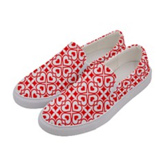 Background Card Checker Chequered Women s Canvas Slip Ons by Pakrebo