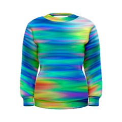 Wave Rainbow Bright Texture Women s Sweatshirt by Pakrebo
