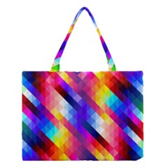 Abstract Background Colorful Pattern Medium Tote Bag by Pakrebo