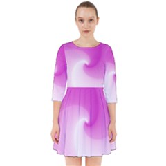 Abstract Spiral Pattern Background Smock Dress by Pakrebo