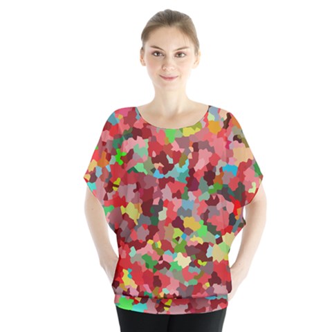 Redy Batwing Chiffon Blouse by artifiart