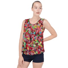 Redy Bubble Hem Chiffon Tank Top by artifiart