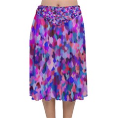 Buty Velvet Flared Midi Skirt by artifiart