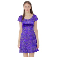 Blur Short Sleeve Skater Dress by artifiart