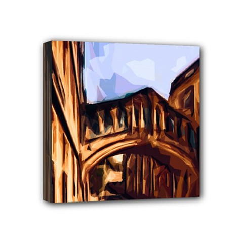 Street Architecture Building Mini Canvas 4  X 4  (stretched) by Pakrebo