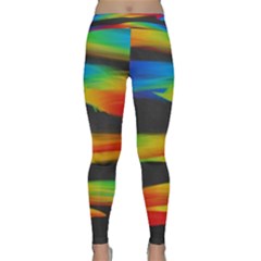 Colorful Background Classic Yoga Leggings by Pakrebo