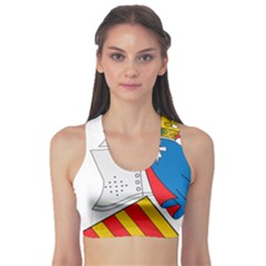 Flag Map Of Valencia Sports Bra by abbeyz71