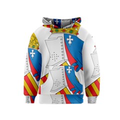Flag Map Of Valencia Kids  Pullover Hoodie