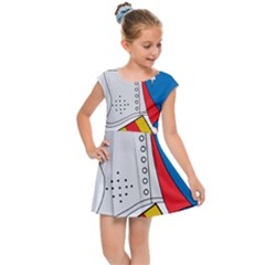 Flag Map Of Valencia Kids  Cap Sleeve Dress by abbeyz71