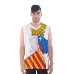 Flag Map Of Valencia Men s Basketball Tank Top by abbeyz71