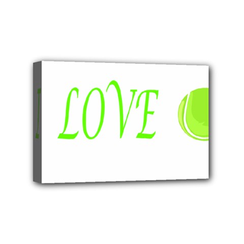 I Lovetennis Mini Canvas 6  X 4  (stretched) by Greencreations