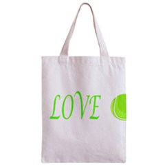 I Lovetennis Zipper Classic Tote Bag by Greencreations