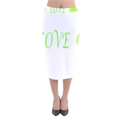 I Lovetennis Velvet Midi Pencil Skirt by Greencreations