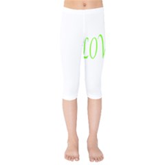 I Lovetennis Kids  Capri Leggings  by Greencreations