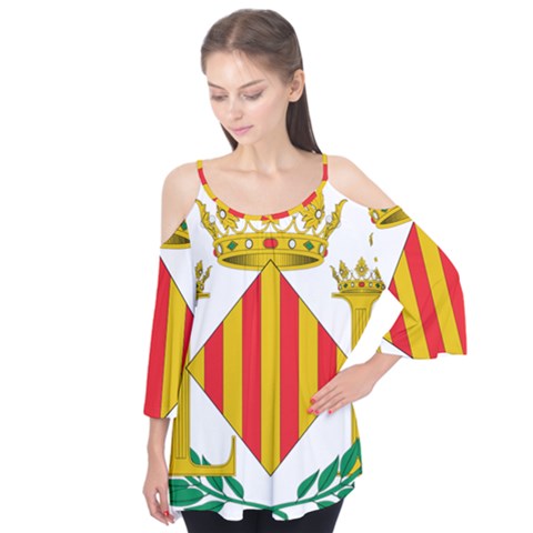 City Of Valencia Coat Of Arms Flutter Tees by abbeyz71