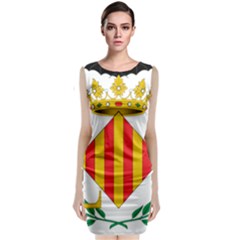 City Of Valencia Coat Of Arms Sleeveless Velvet Midi Dress by abbeyz71