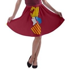 Emblem Of The Generalitat Valenciana A-line Skater Skirt by abbeyz71