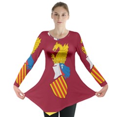 Emblem Of The Generalitat Valenciana Long Sleeve Tunic  by abbeyz71