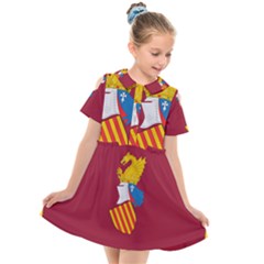 Emblem Of The Generalitat Valenciana Kids  Short Sleeve Shirt Dress by abbeyz71