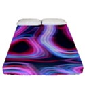 Pattern Color Curve Movement Fitted Sheet (King Size) View1