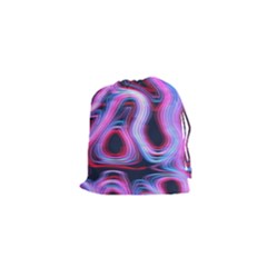 Pattern Color Curve Movement Drawstring Pouch (xs) by Pakrebo